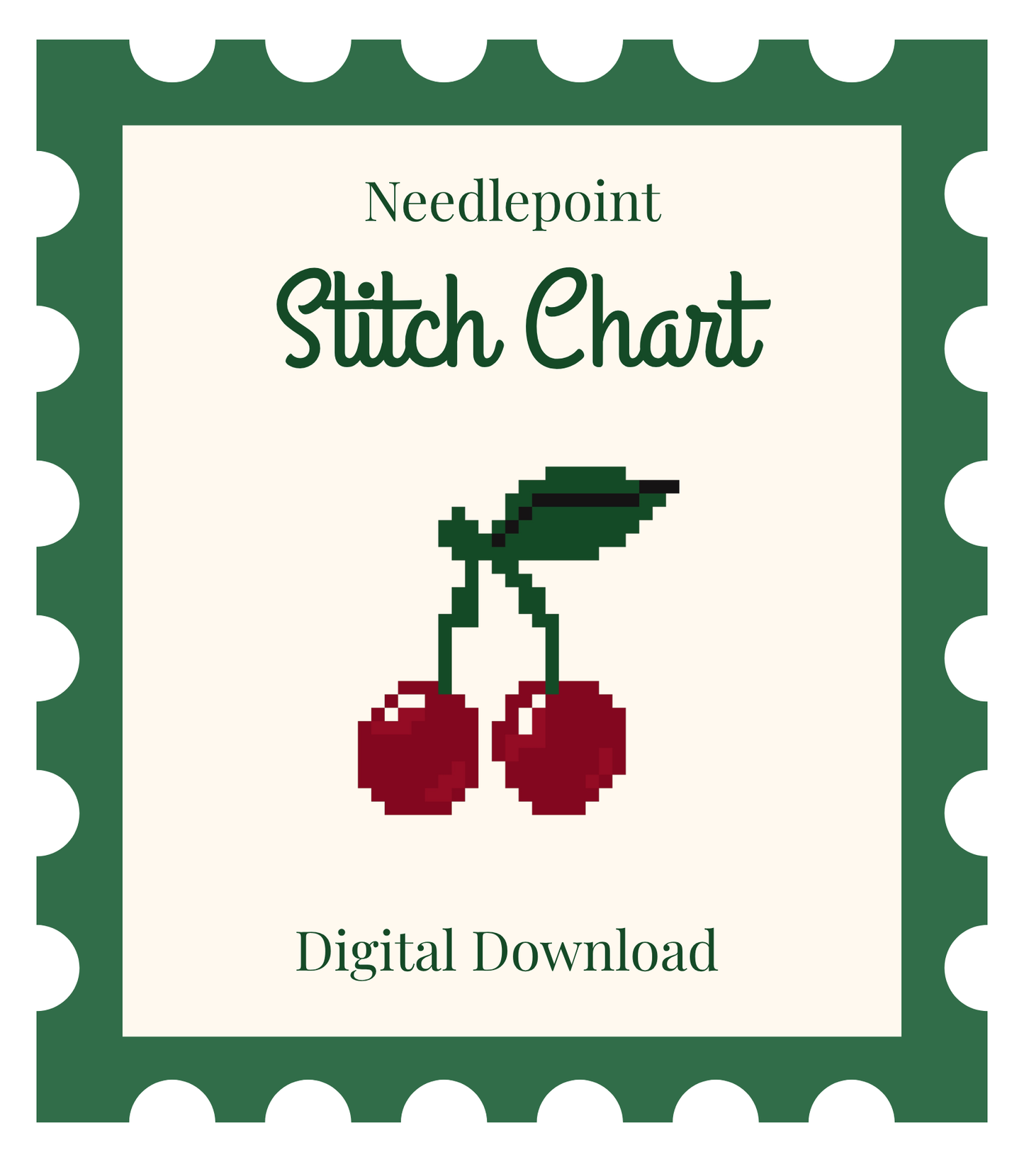 Cherry Stitch Chart (Digital Download)